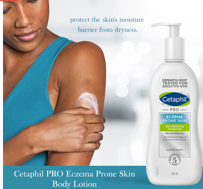 Cetaphil PRO Eczema Prone Skin Restoring Body Moisturizer For very dry, itchy Skin - 295 mL
