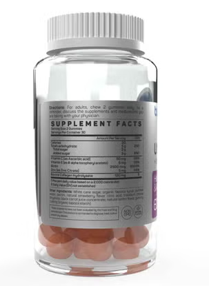 Blueberry Naturals Ultra Collagen + Vitamin C & Biotin Adult Gummies, Pack of 60’s