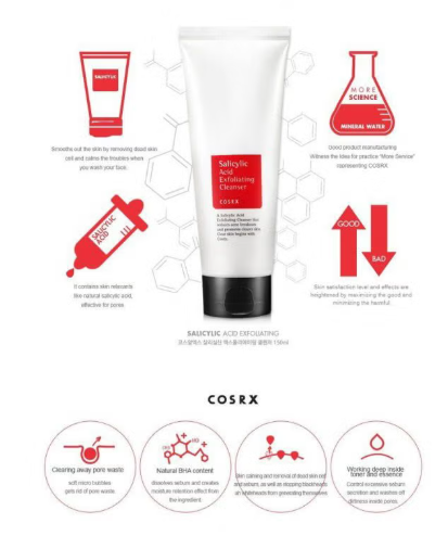 Cosrx Salicylic Acid Daily Gentle Cleanser For Oily Skin 150ml