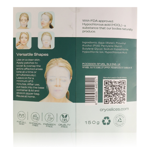 Cryoslices Aftercare Face Mask Mutiuse