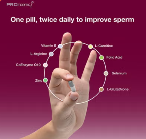 PROfertil® Male Fertility Supplement Capsule, Pack of 60's