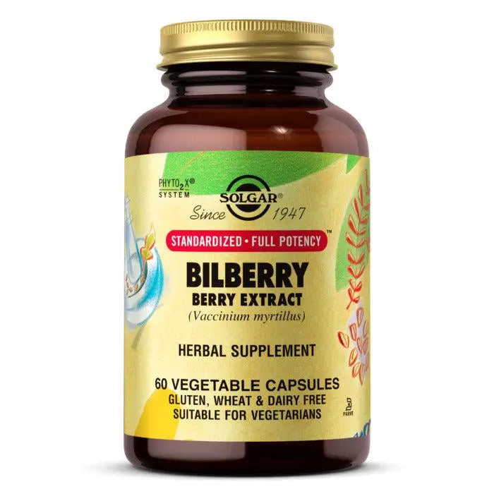 Solgar Sfp Bilberry Berry Extract, 60 Vegetable Capsules Solgar