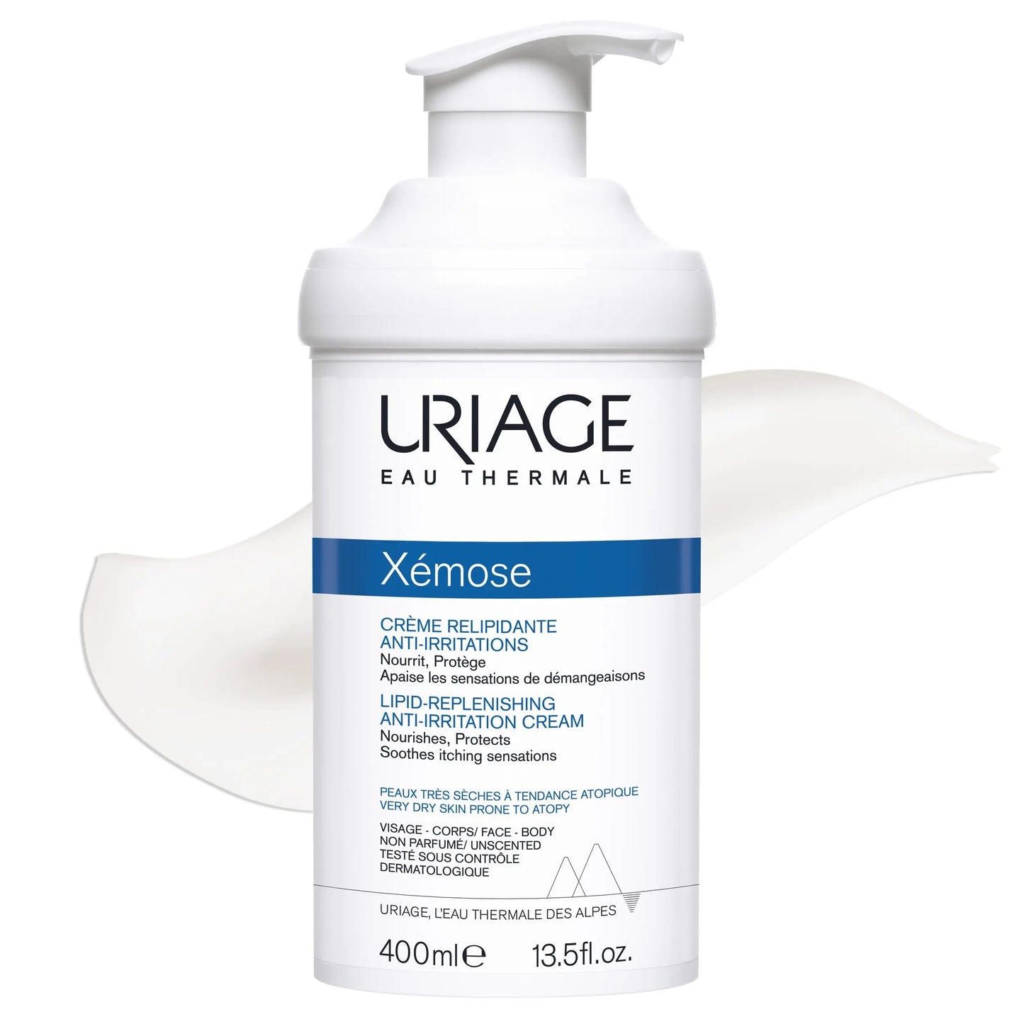 Uriage Xemose Lipid-Replenishing Anti-Irritation Cream For Very Dry Skin Prone To Atopy 400ml Uriage
