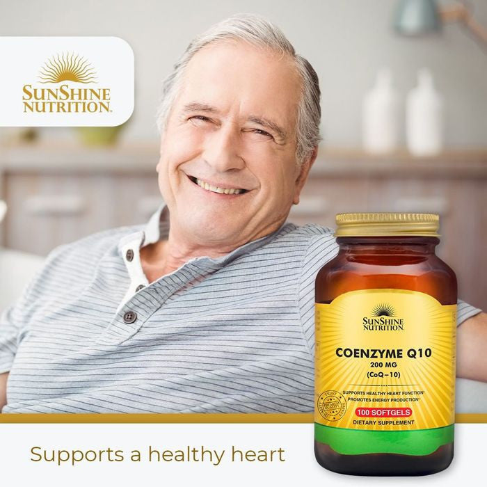 Sunshine Nutrition CoQ10 200mg 100 Softgels