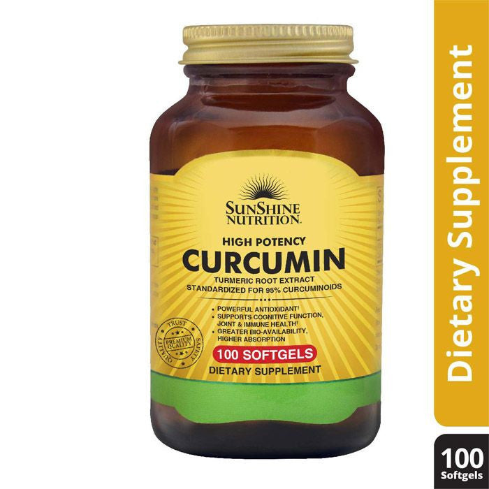 Sunshine Nutrition High Potency Curcumin 100 Softgels