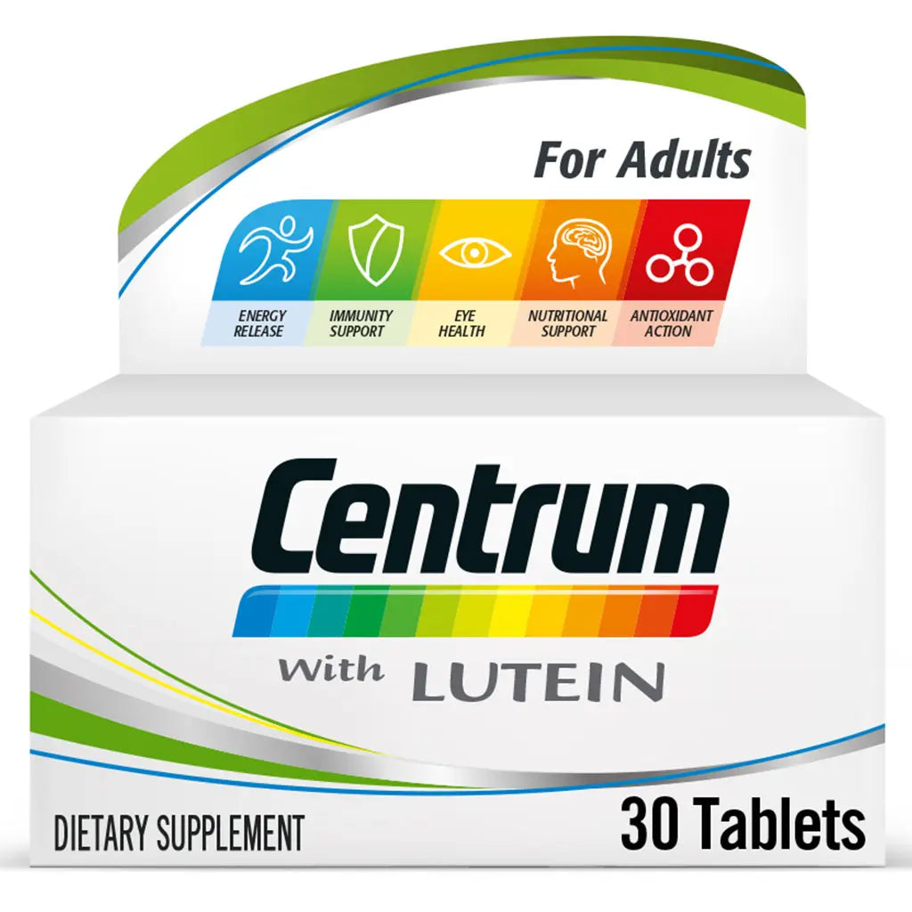 Centrum With Lutein Adult Multivitamin Supplement Tablets, Pack of 30's Centrum