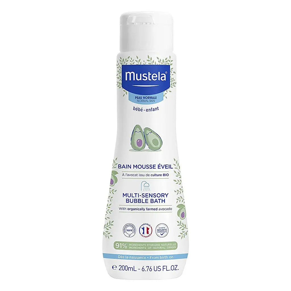 Mustela Baby Multi-Sensory Bubble Bath, Tear-Free 200ml Mustela