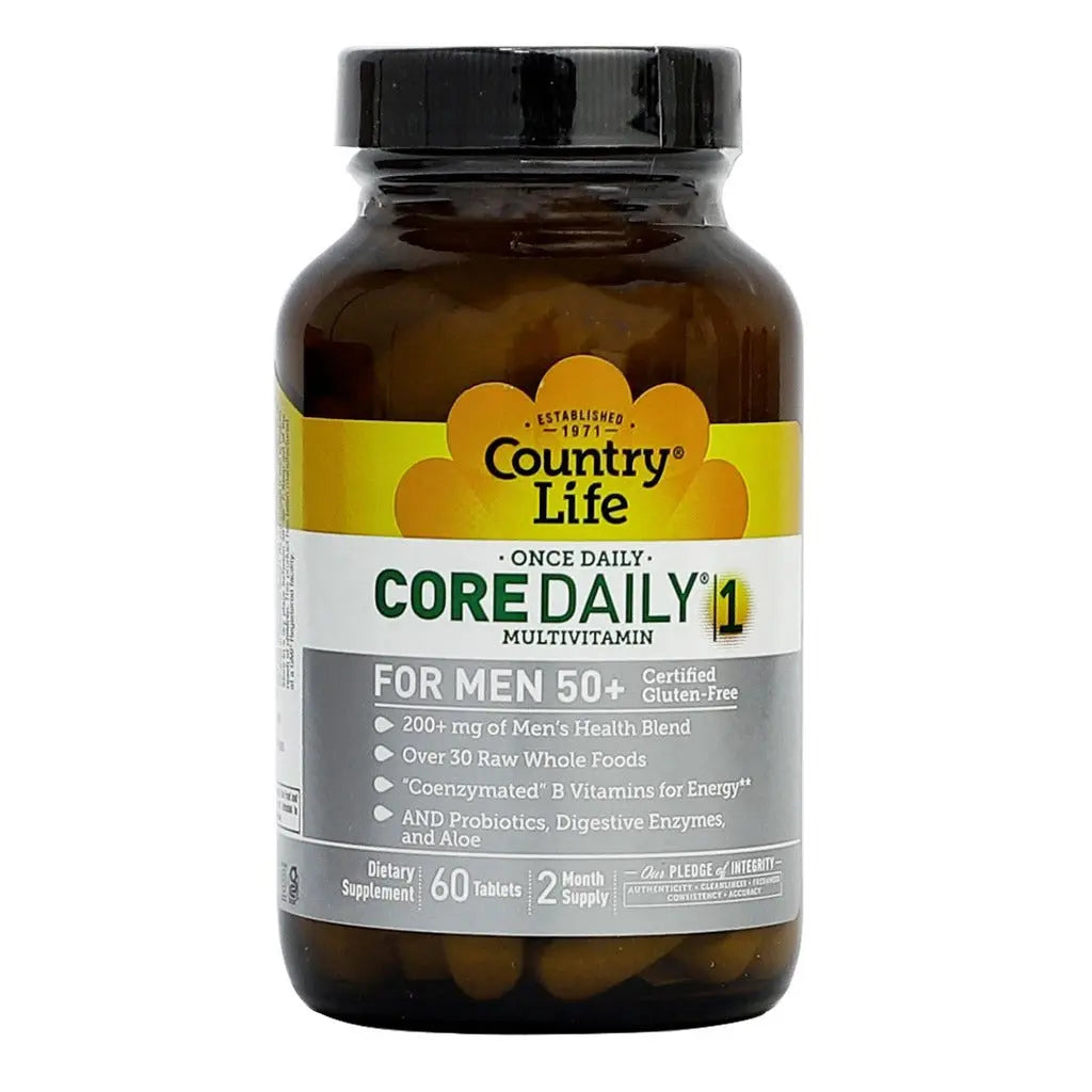 Country Life Core Daily 1 Multivitamin Supplement Tablets For Men 50+, Pack of 60's Country Life