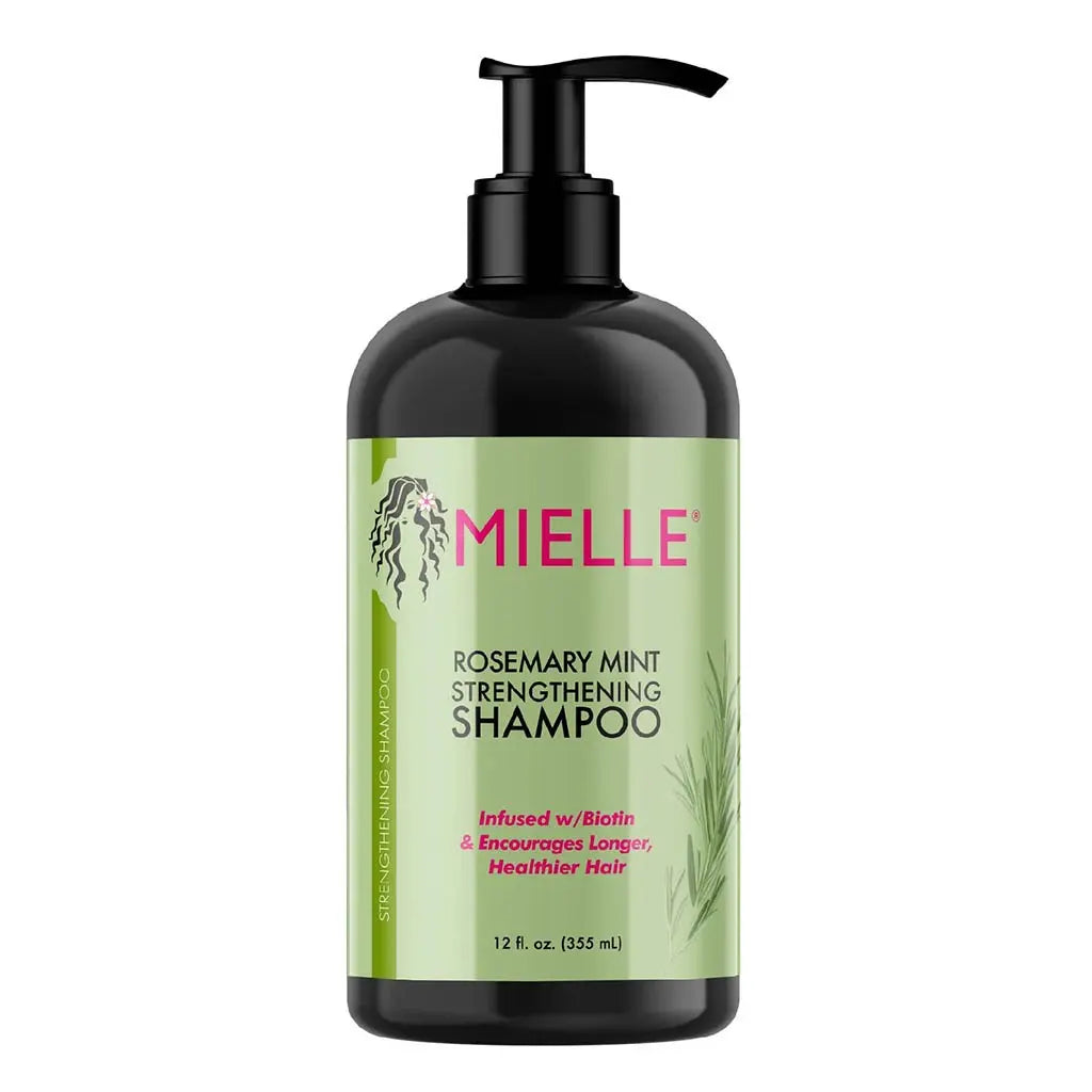 Mielle Rosemary Mint Hair Strengthening Shampoo With Biotin For All Hair Types 355ml Mielle