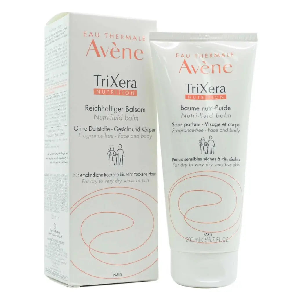 Avene Trixera Nutrition Nutri-Fluid Balm, Emollient Balm For Dry Skin And Sensitive Skin 200ml Avene