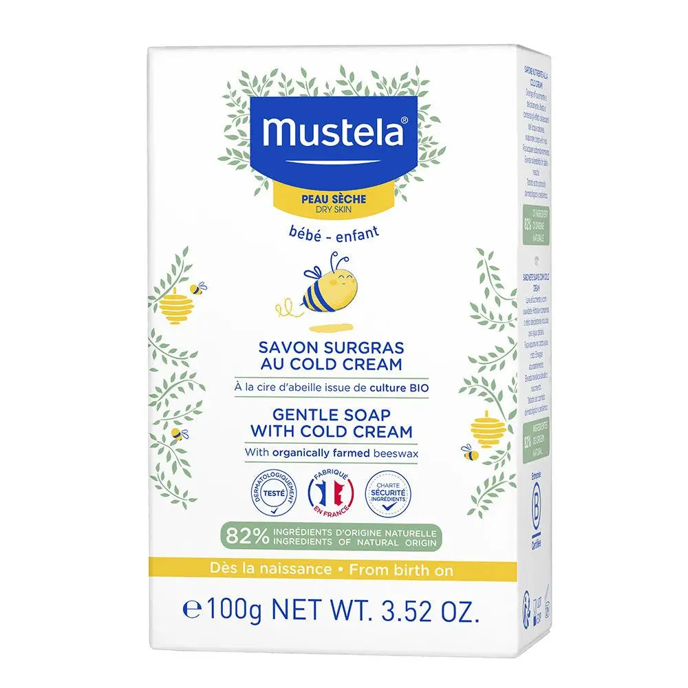 Mustela Baby Gentle Soap With Cold Cream & Beeswax For Dry Skin 100g Mustela