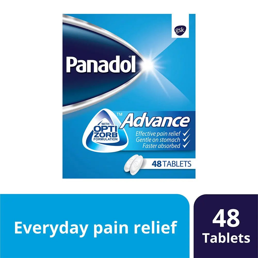 Panadol Advance Paracetamol 500mg Tablets For Fever And Pain Relief, Pack of 48's Panadol