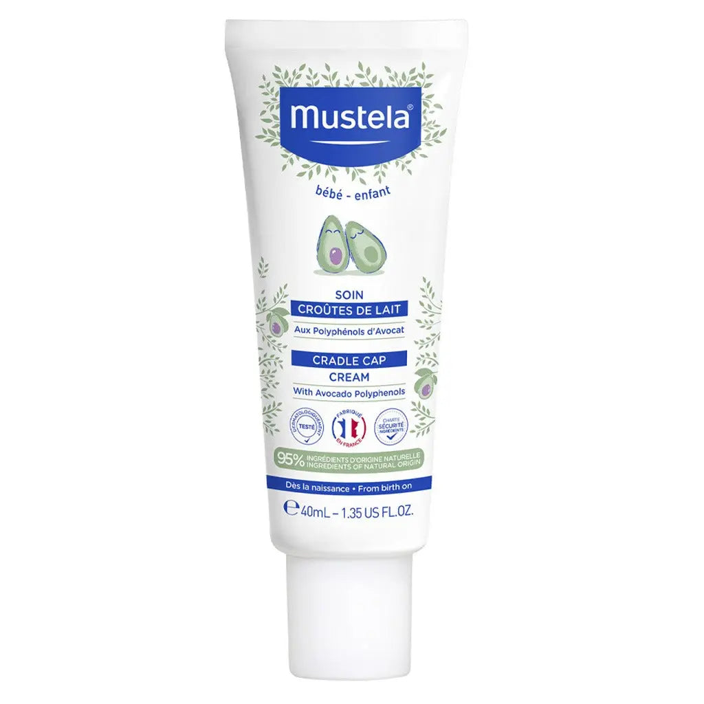 Mustela Baby Cradle Cap Cream For Newborns, Fragrance-Free 40ml Mustela