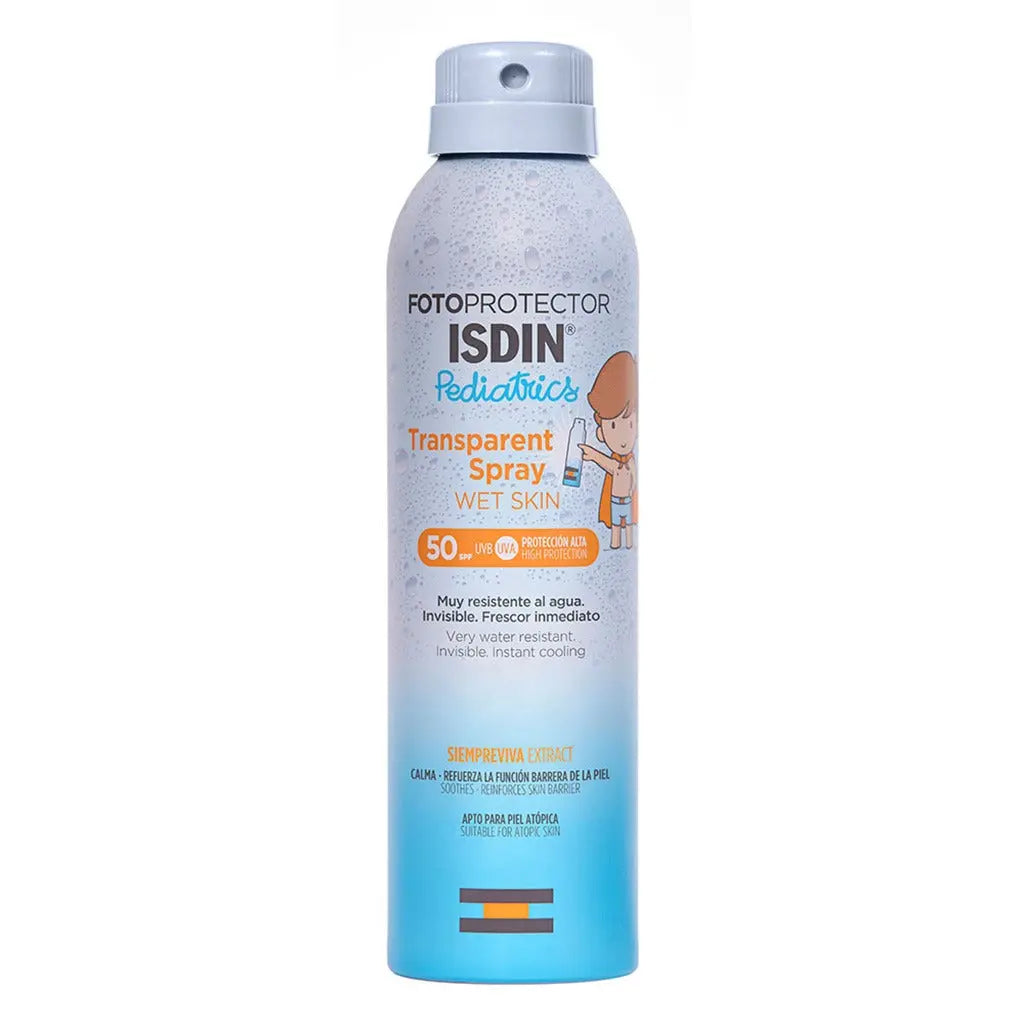 Isdin Pediatrics Fotoprotector Wet Skin Transparent Spray With SPF50+ 250ml Isdin
