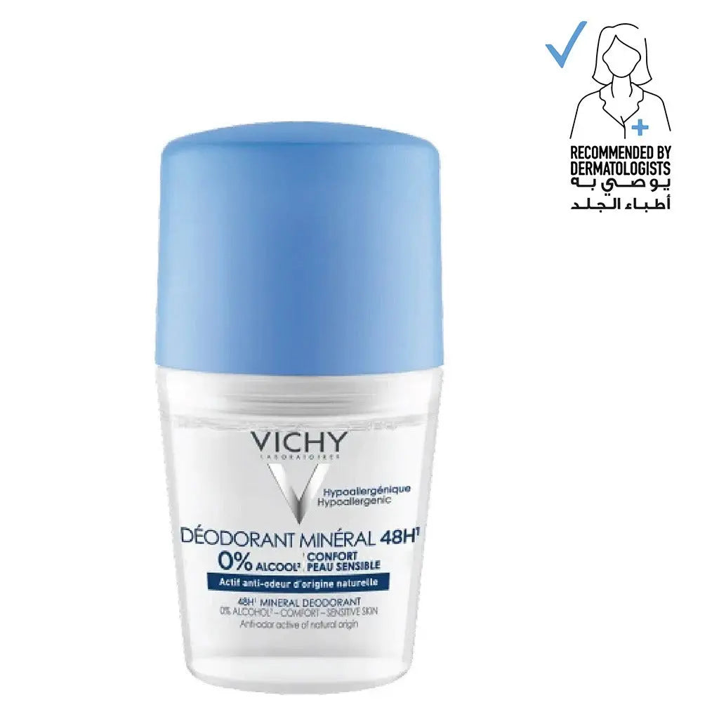 Vichy 48 Hours Anti-Odour Aluminum Free Mineral Deodorant Roll-On 50ml Vichy