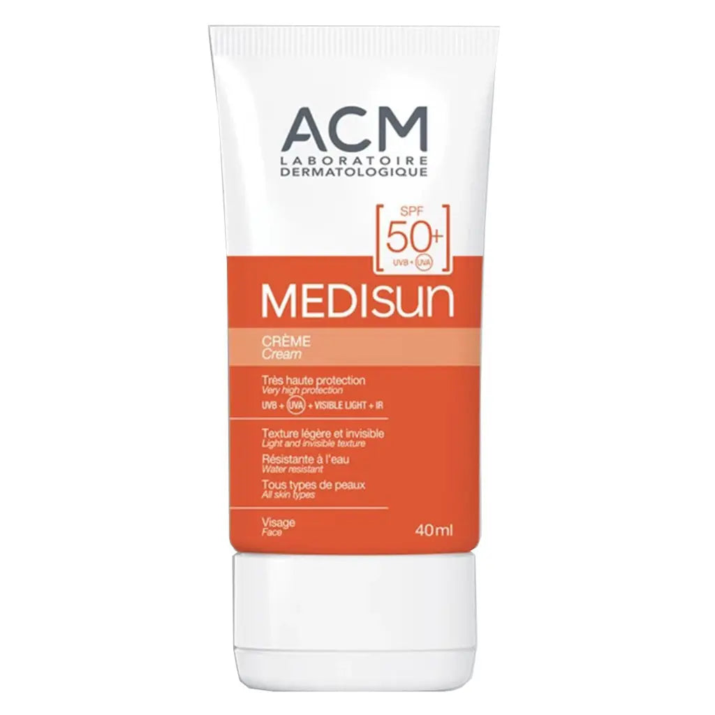 ACM Medisun SPF50+ Invisible Face Sunscreen Cream For Sun Protection 40ml ACM