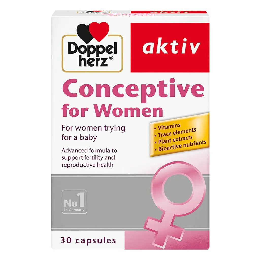 Doppelherz aktiv Conceptive Capsules For Women's Fertility & Reproductive Health, Pack of 30's Doppelherz