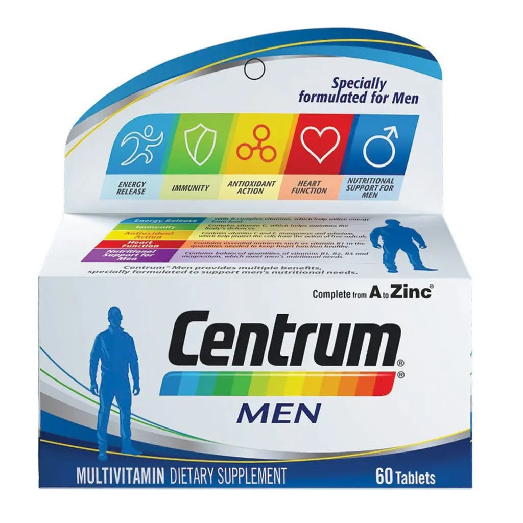 Centrum Men's Multivitamin Supplement Tablets, Pack of 60's Centrum