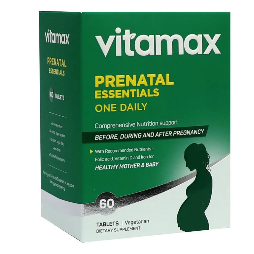 Vitamax Prenatal Essentials One Daily Tablets With Folic Acid, Iron & Vitamin D For Healthy Mother & Baby, Pack of 60's Vitamax