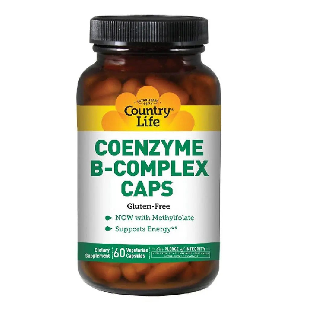 Country Life Coenzyme B-Complex Multivitamin Capsules For Energy, Pack of 60's Country Life