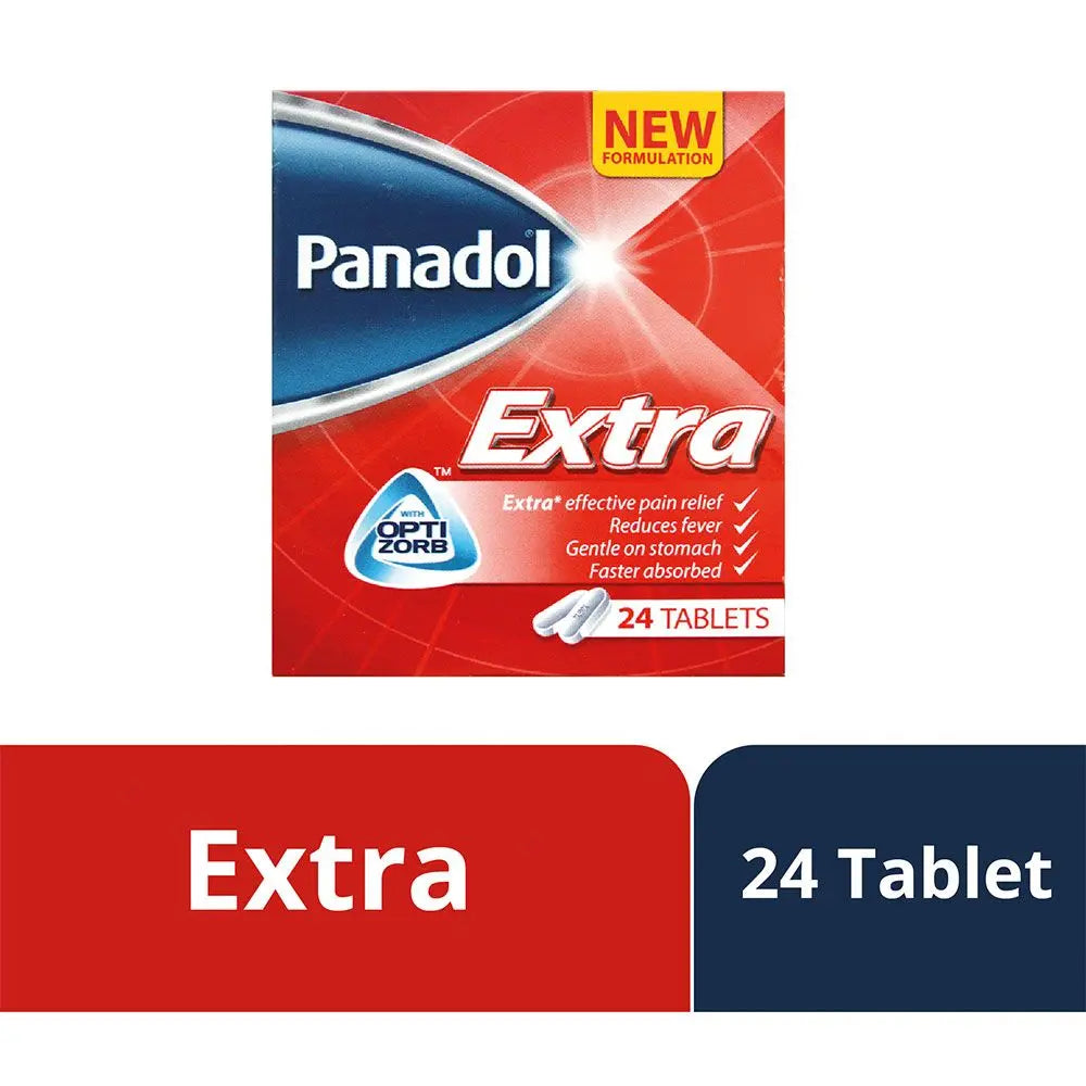 Panadol Extra Optizorb Tablets For Fever And Pain Relief, Pack of 24's Panadol