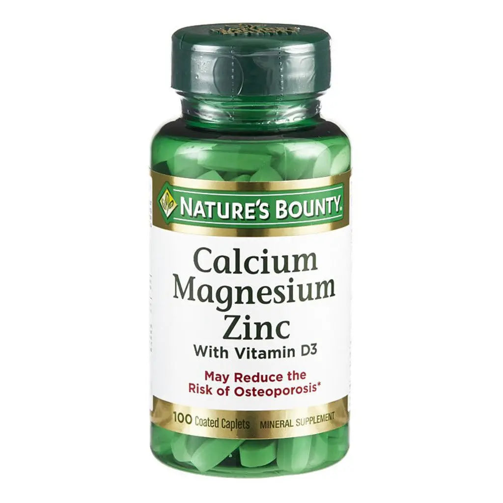 Nature's Bounty Calcium Magnesium Zinc with Vitamin D3 Caplets 100's Nature's Bounty