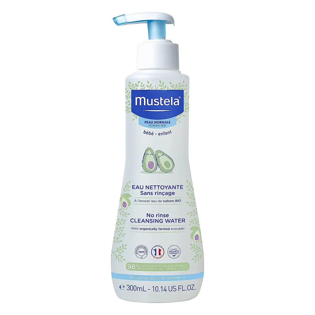 Mustela Baby No-Rinse Cleansing Water For Face & Diaper Area 300ml Mustela