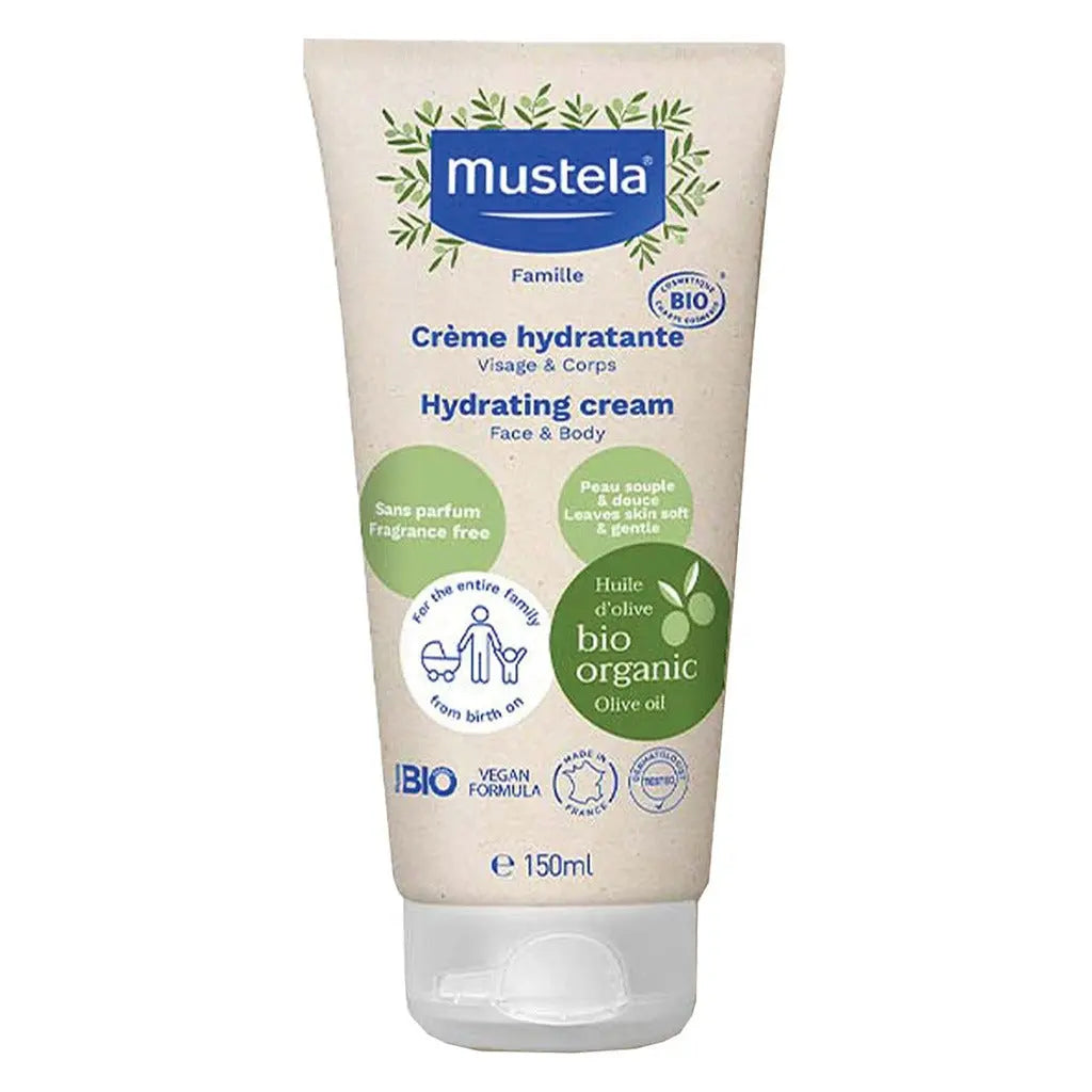 Mustela Bio Organic Hydrating Baby Cream For Face And Body 150ml Mustela