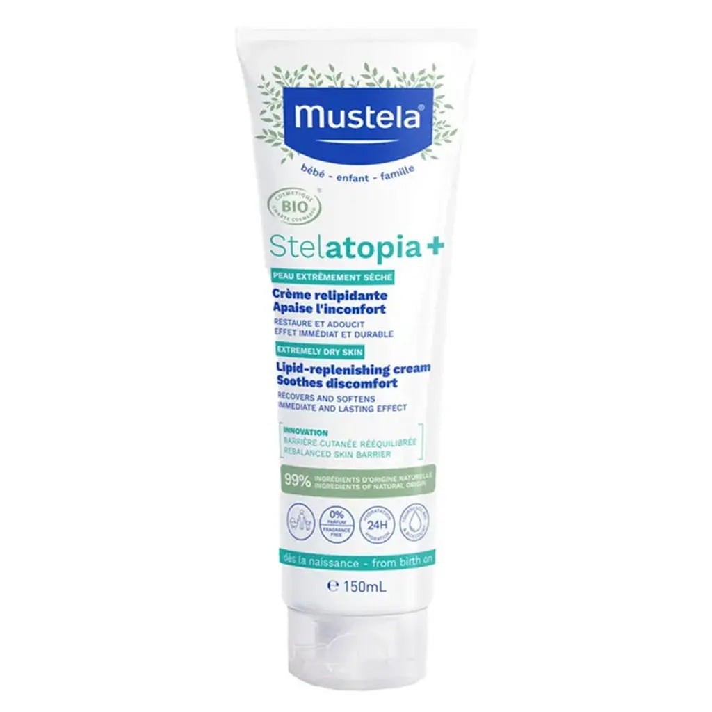 Mustela Stelatopia + Lipid Replenishing Baby Cream For Extremely Dry Skin 150ml Mustela