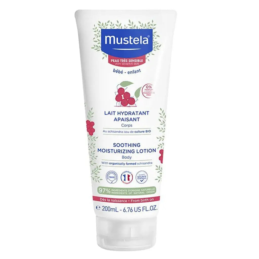 Mustela Baby Soothing Moisturizing Body Lotion For Newborn's Sensitive Skin 200ml Mustela