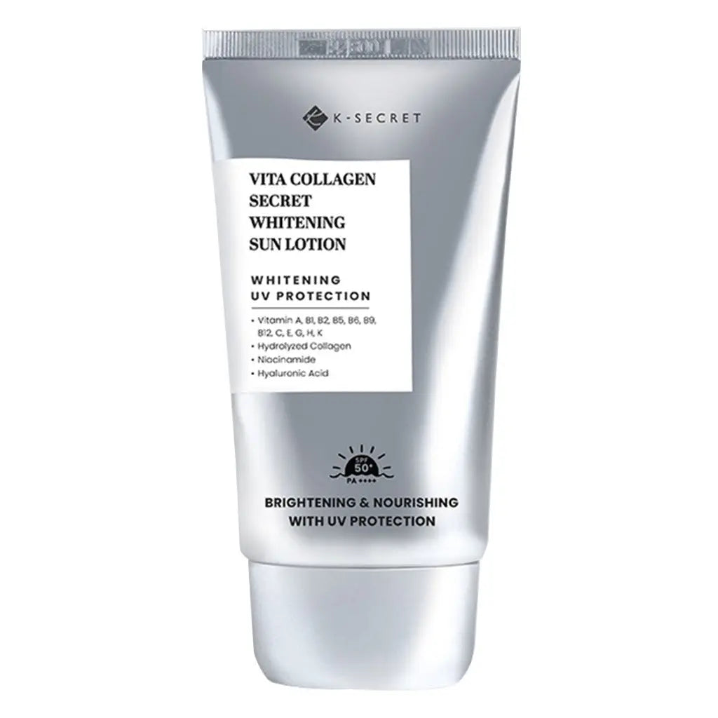 K-Secret Vita Collagen Secret Whitening UV Protection Sun Lotion With SPF 50+ & PA++++ 50ml K-Secret