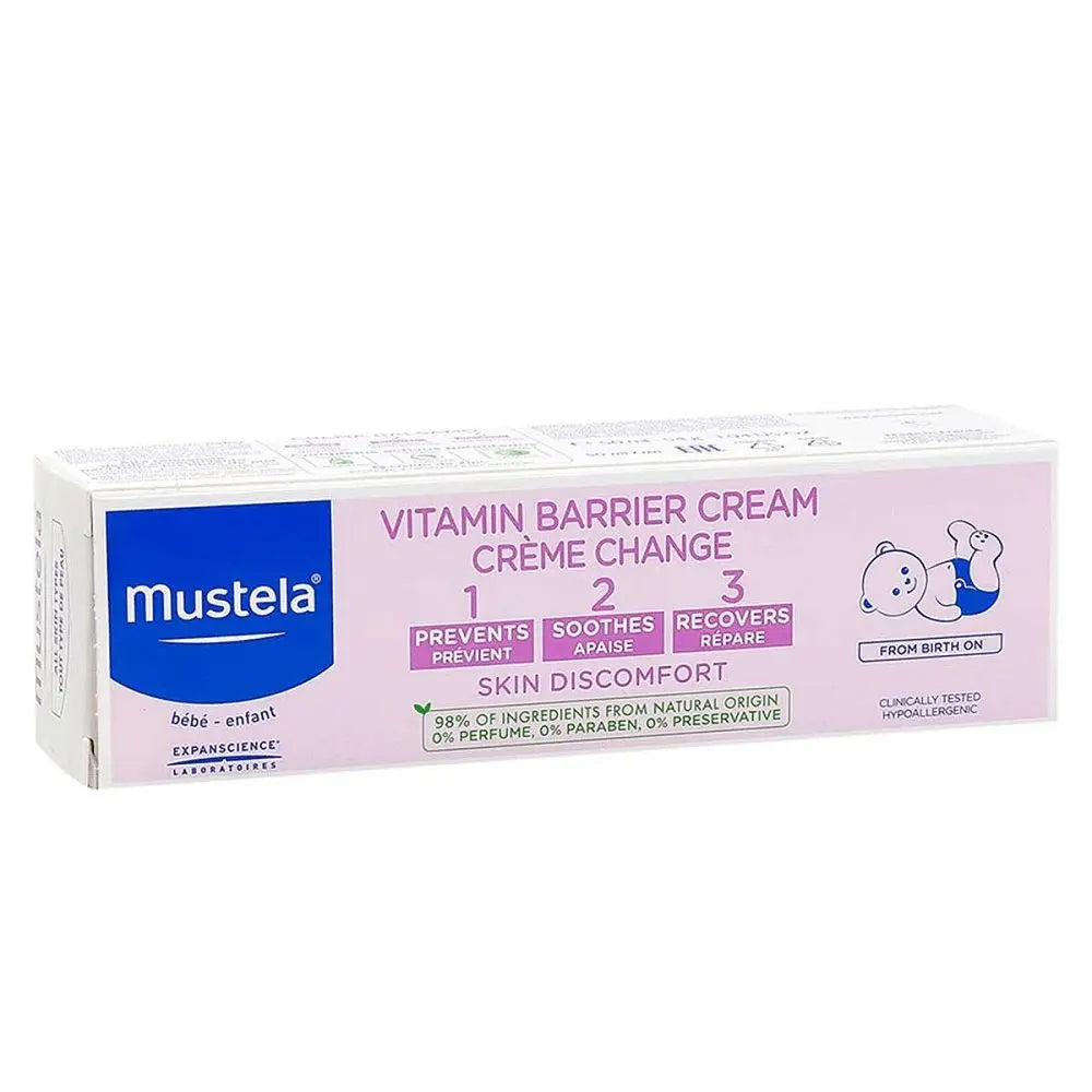 Mustela 1 2 3 Vitamin Barrier Baby Nappy Cream 50 mL Mustela