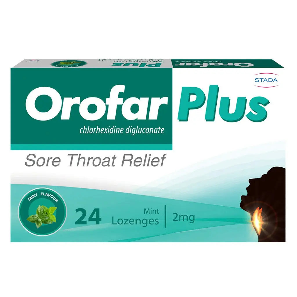 Orofar Plus Sore Throat Relief Lozenges, Mint Flavor, Pack of 24's Orofar