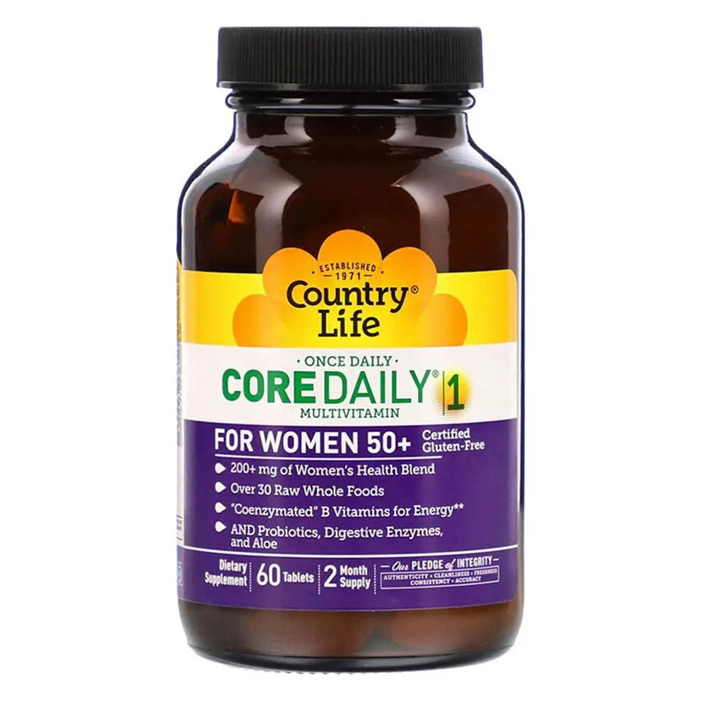 Country Life Core Daily-1 Women 50+ Years Multivitamin Supplement Tablets, Pack of 60's Country Life