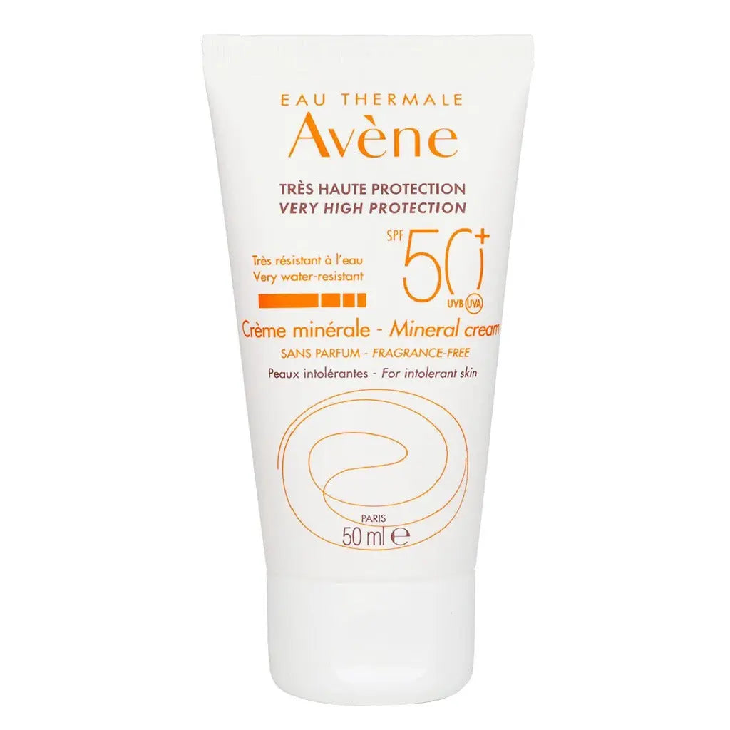 Avene SPF50+ Mineral Sunscreen Cream For High Sun Protection 50ml Avene