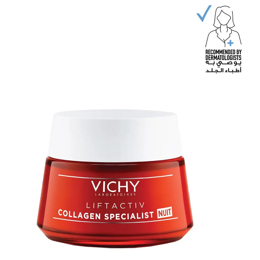 Vichy Liftactiv Collagen Specialist Anti-Aging & Brightening Face Moisturizing Night Cream 50ml Vichy