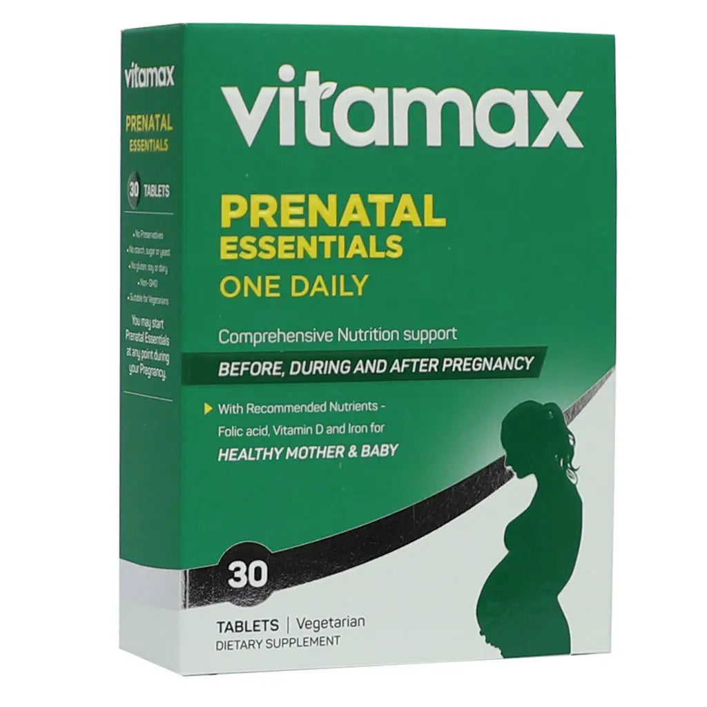 Vitamax Prenatal Essentials One Daily Tablets With Folic Acid, Iron & Vitamin D For Healthy Mother & Baby, Pack of 30's Vitamax