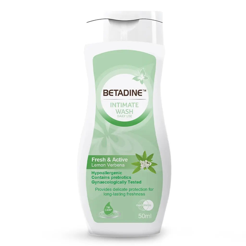 Betadine Daily Use Feminine Intimate Wash, Fresh & Active Lemon Verbena 50ml Betadine