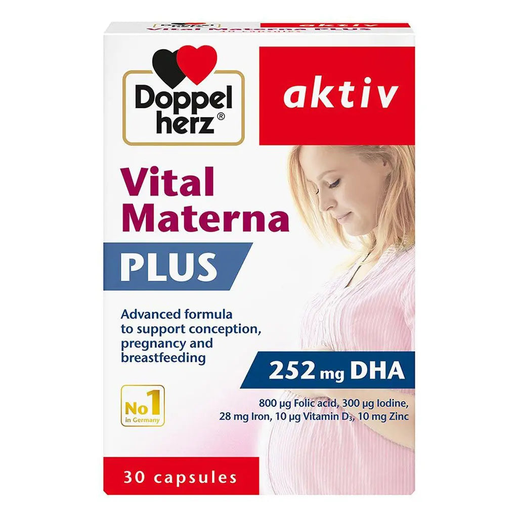 Doppelherz aktiv Vital Materna Plus Capsules For Conception, Pregnancy & Breastfeeding Support, Pack of 30's Doppelherz