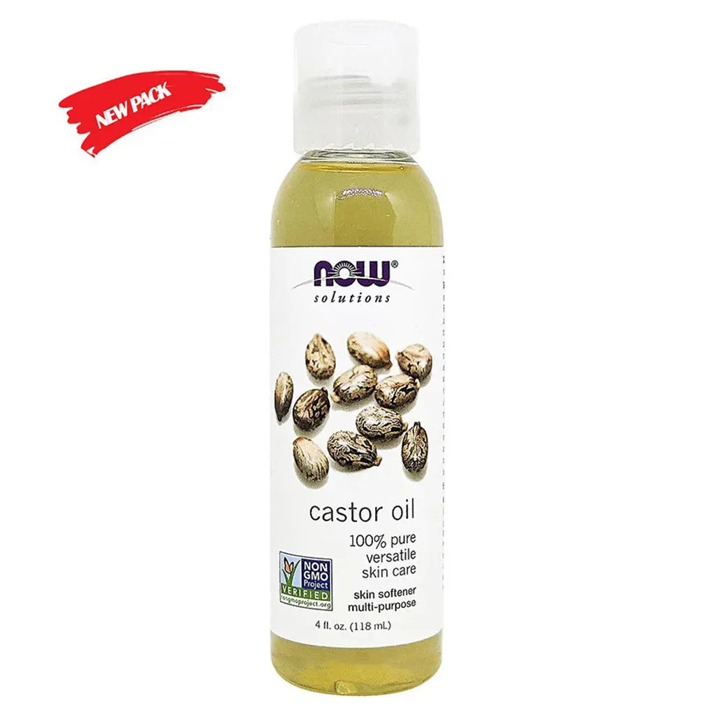 Now Solutions Castor Oil 100% Pure Skin Softener 118ml Now
