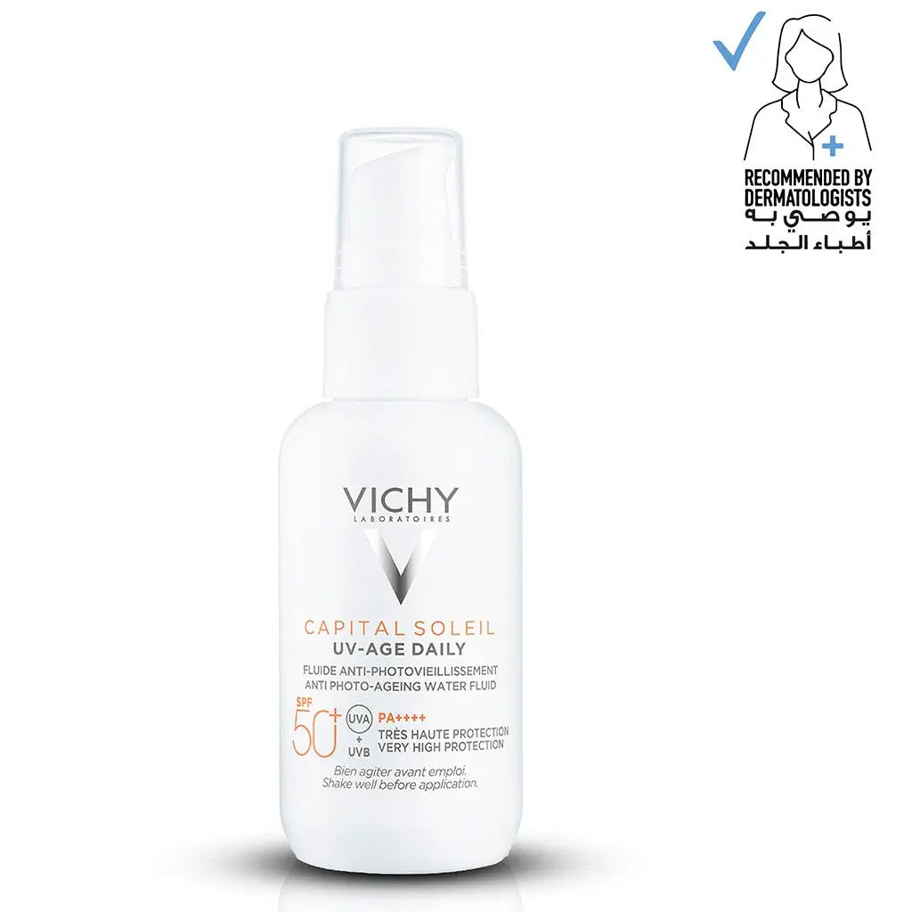 Vichy Capital Soleil UV-Age Daily SPF50+ PA++++ Anti Ageing Fluid Sunscreen With Niacinamide 40ml Vichy