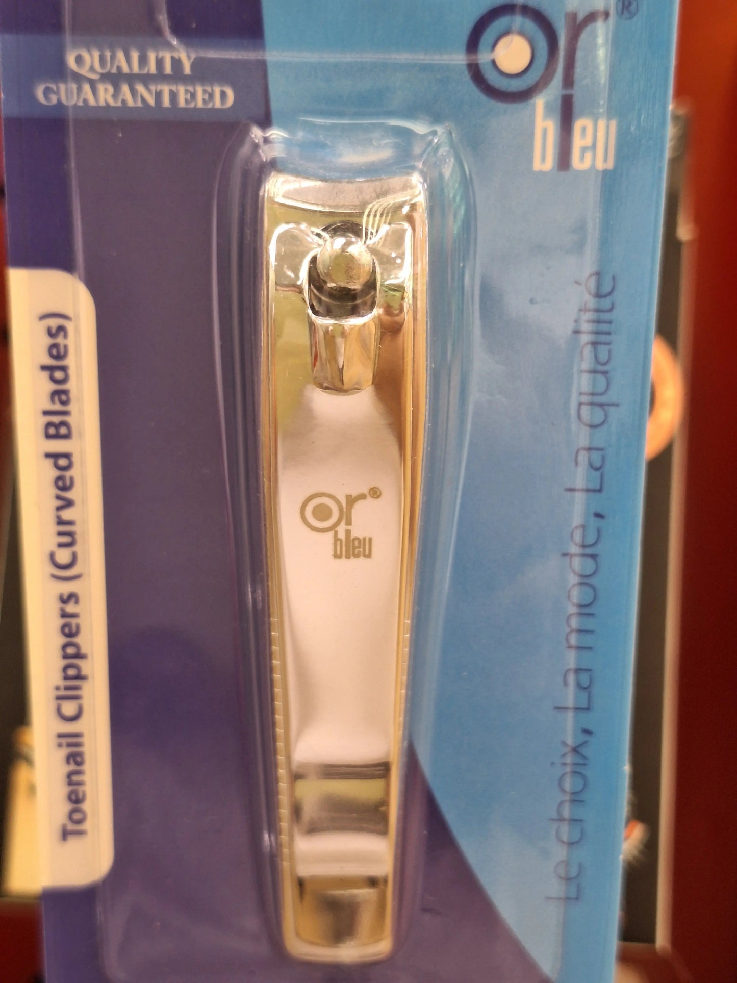 OR Bleu CT-418 TOENAIL CLIPPER CURVED Blades Silver Or Bleu