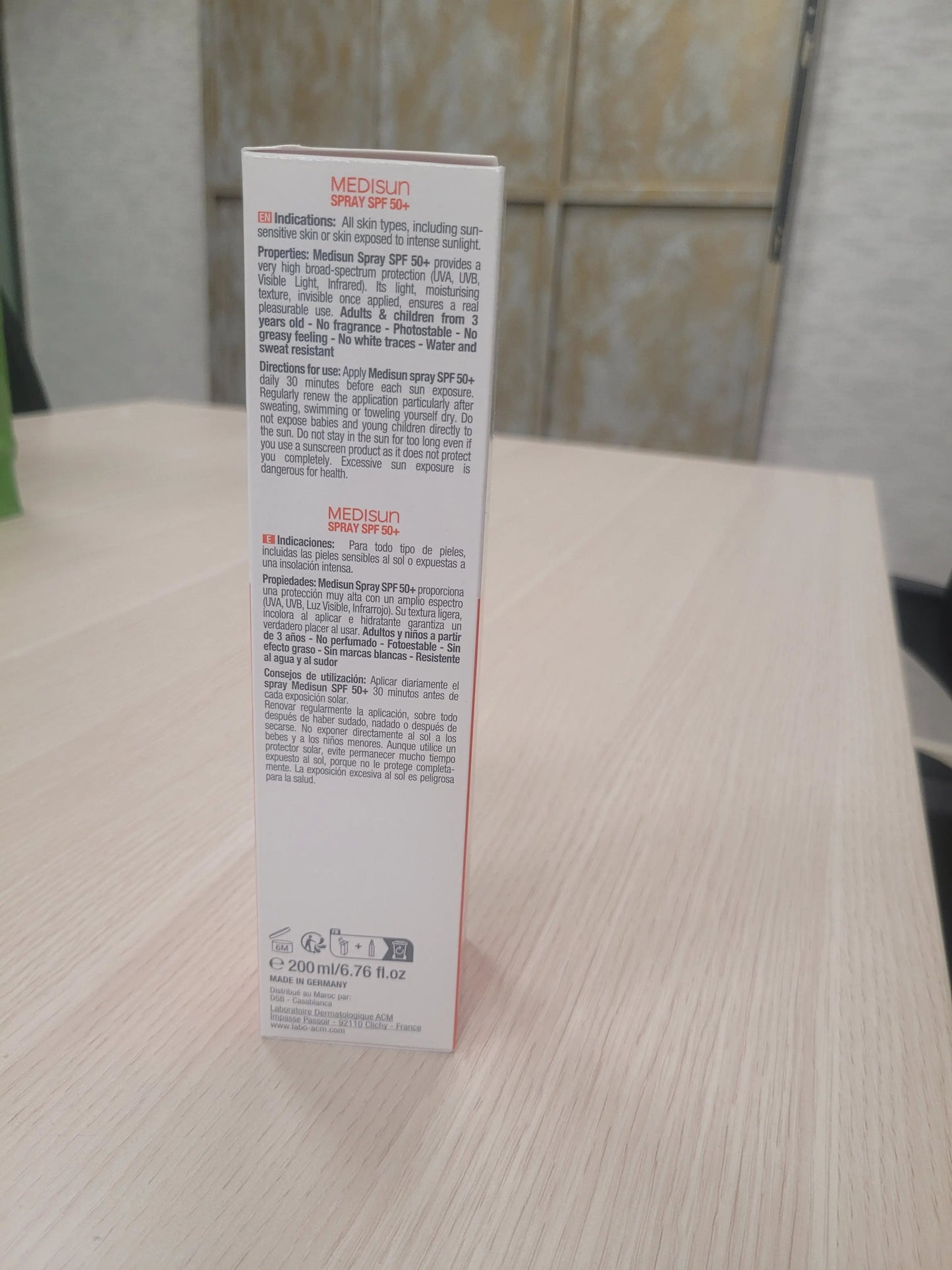 ACM Medisun SPF50+ Sun Protection Spray With IR & Visible Light Protection For Adults & Children 200ml ACM