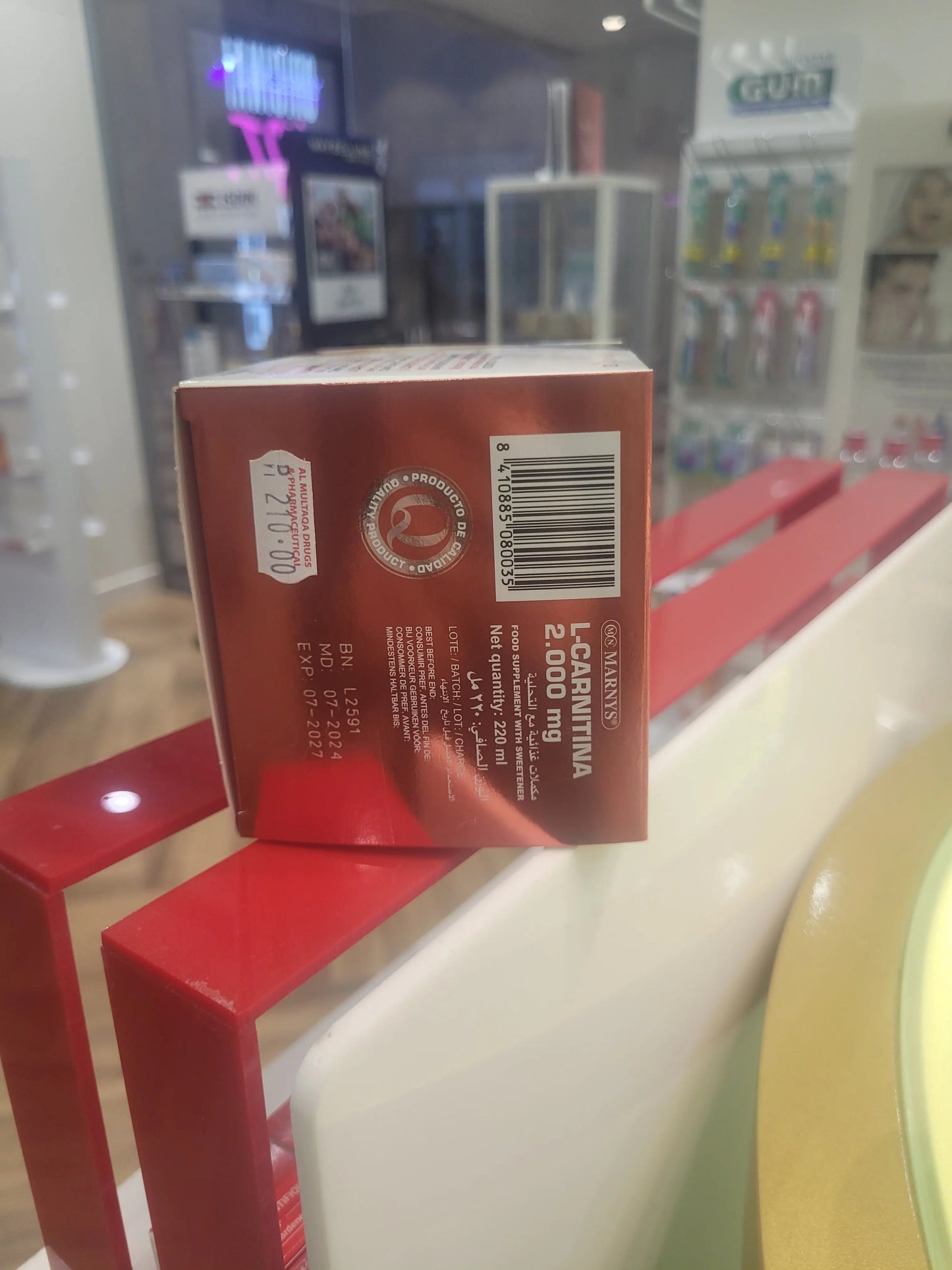 Marnys L-Carnitine 2000 mg/11 mL Vial 20's Marnys