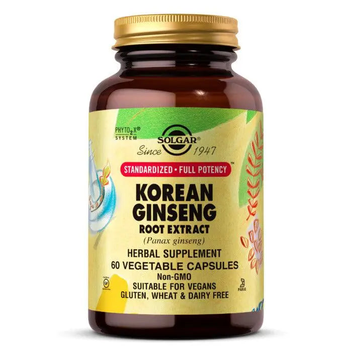 Solgar Sfp Korean Ginseng Root Extract, 60 Vegetable Capsules Solgar
