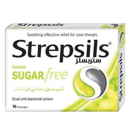 Strepsils Lemon Sugar Free Lozenges 16's