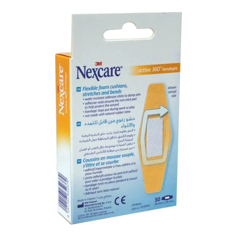 3M Nexcare Active Bandages 30's 3M Nexcare