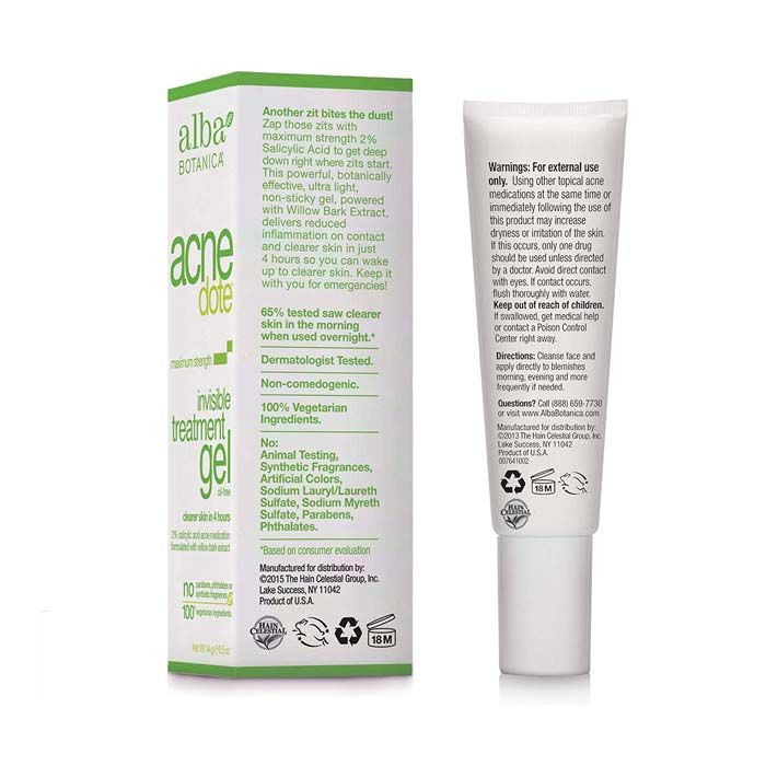 Alba Botanica Acnedote Invisible Treatment Gel 14 g