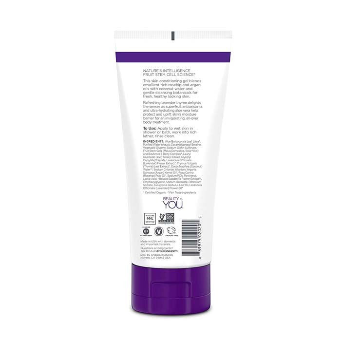Andalou Naturals Lavender Thyme Refreshing Shower Gel - 251ml