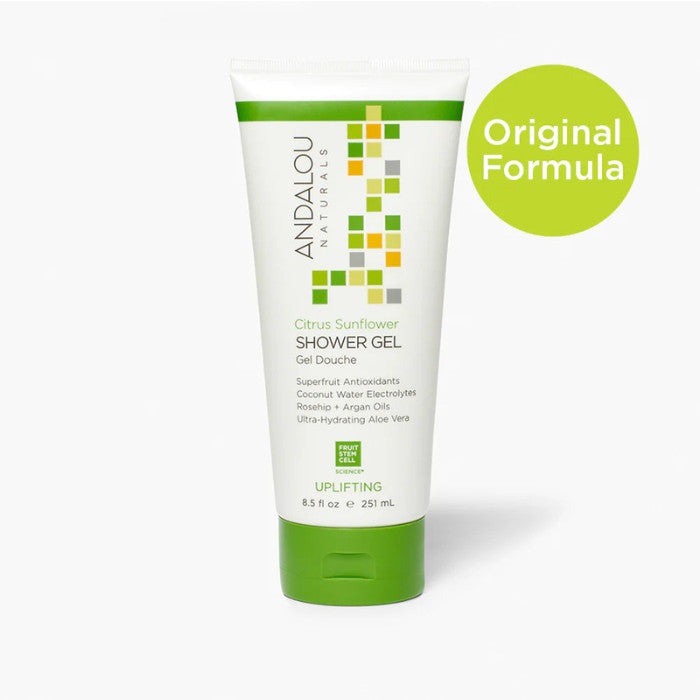 Andalou Naturals Citrus Verbena Uplifting Shower Gel, Energizing, - 251 ml